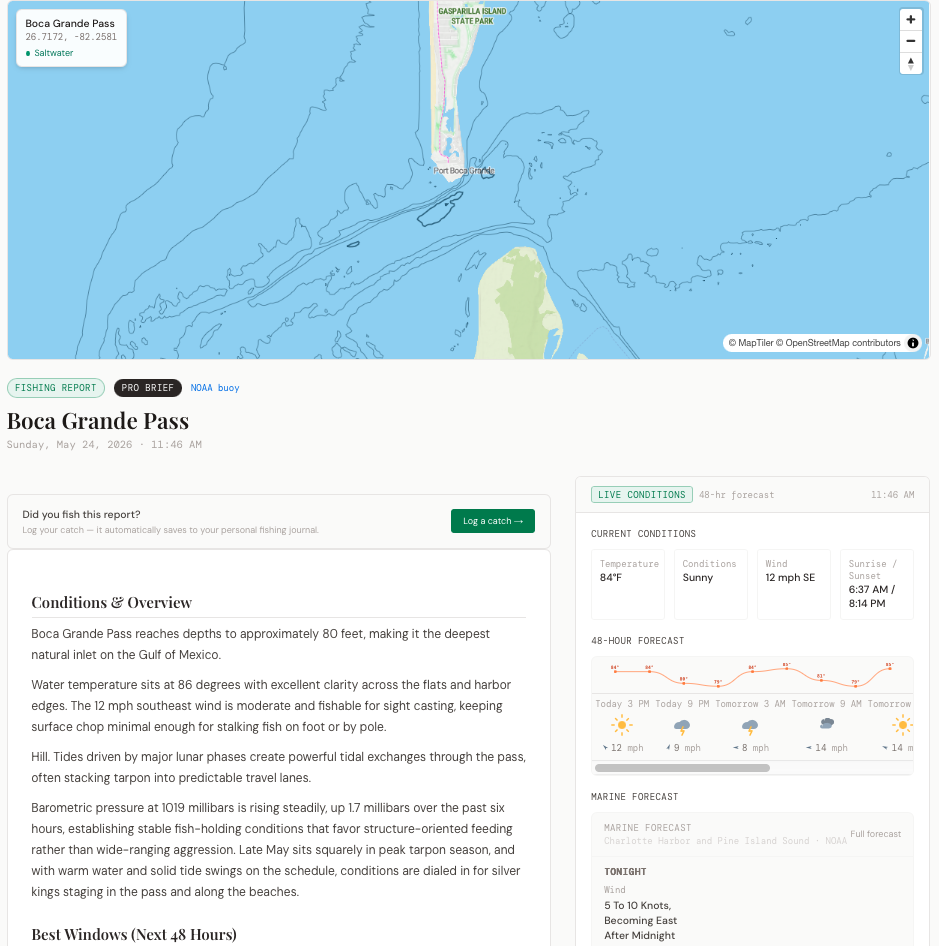 Sample report — Florida · Tarpon