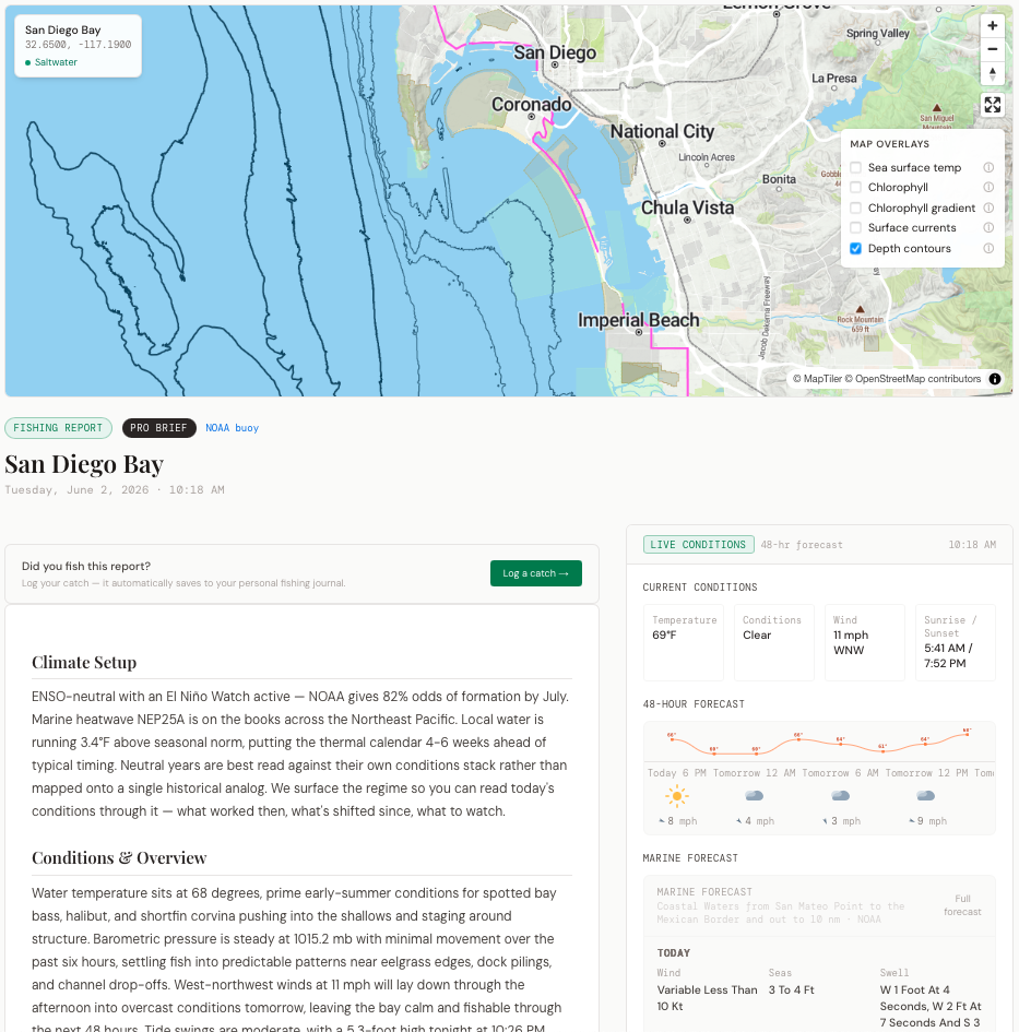 Sample report — SOCAL • INSHORE
